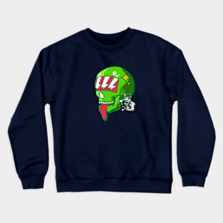 Green Skull Crewneck Sweatshirt